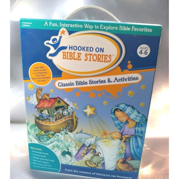 New Hooked on Phonics BIBLE STORIES Premium Edition And Activities age 4-6 - Picture 1 of 8
